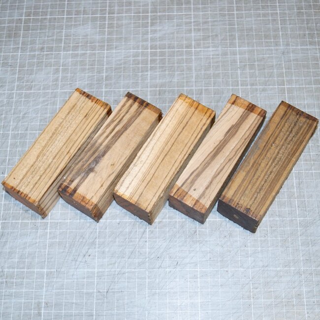 Zebrano Messergriff, ca. 120 x 38 x 38 mm, 0,2 kg