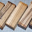 Zebrawood Knife handle, approx. 120 x 38 x 38 mm, 0,2 kg