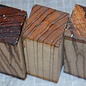 Zebrawood Knife handle, approx. 120 x 38 x 38 mm, 0,2 kg