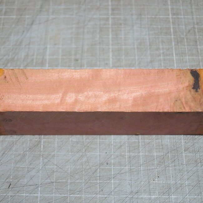Pink Ivory Ripple knife handle, approx. 150 x 40 x 29 mm, 0,2 kg