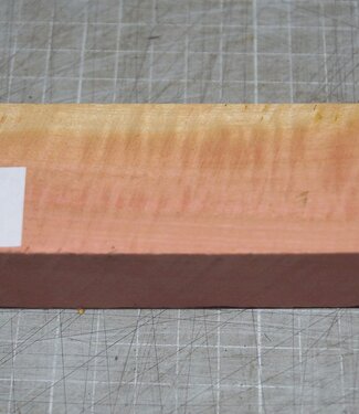 Pink Ivory Ripple knife handle, approx. 150 x 40 x 29 mm, 0,2 kg
