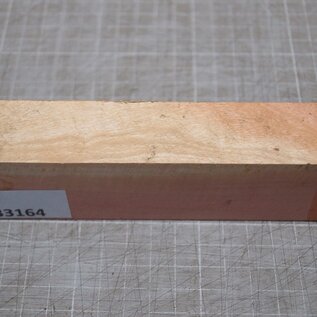 Pink Ivory Ripple knife handle, approx. 150 x 40 x 29 mm, 0,2 kg
