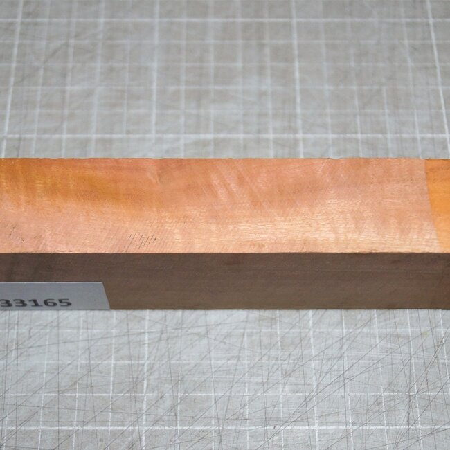 Pink Ivory Ripple knife handle, approx. 150 x 40 x 29 mm, 0,2 kg