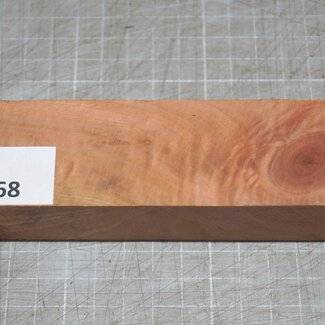 Pink Ivory Ripple knife handle, approx. 150 x 40 x 29 mm, 0,2 kg