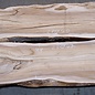 Dutch elm table top pair, approx. 2x 2750 x 470 x 50 mm, 13605a+b