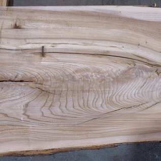 Dutch elm table top pair, approx. 2x 2750 x 470 x 50 mm, 13605a+b