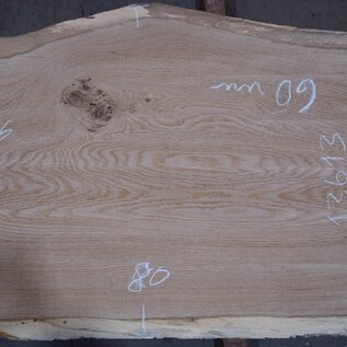 Oak table top, approx. 2300 x 660 x 60 mm, 13613