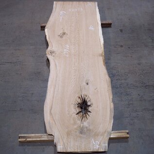 Oak table top, approx. 2300 x 660 x 60 mm, 13613