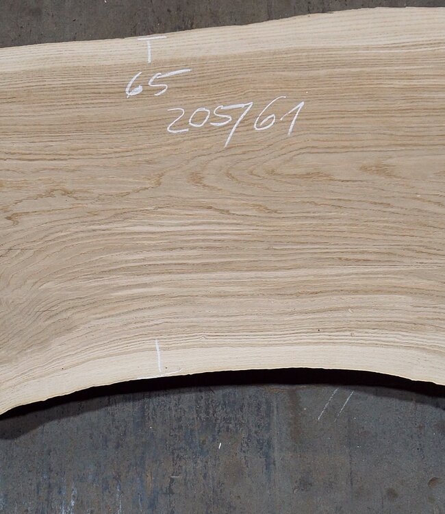 Oak table top, approx. 2050 x 610 x 55 mm, 13614