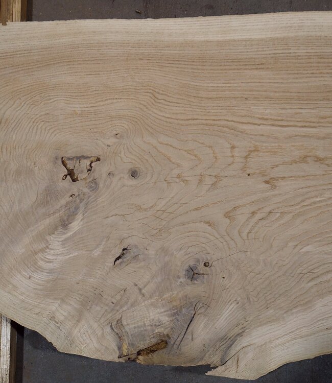 Oak table top, approx. 2050 x 610 x 55 mm, 13614