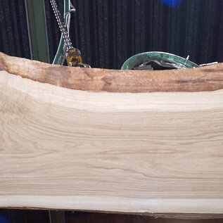 Oak table top, approx. 2050 x 610 x 55 mm, 13614