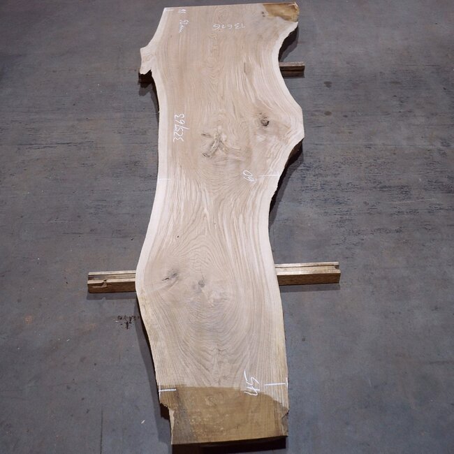 Oak table top, approx. 3250 x 630 x 52 mm, 13616