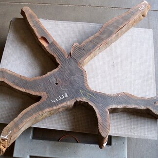 Purpleheart, star shaped slab, approx. 1470 x 1470 x 120 mm, 41218