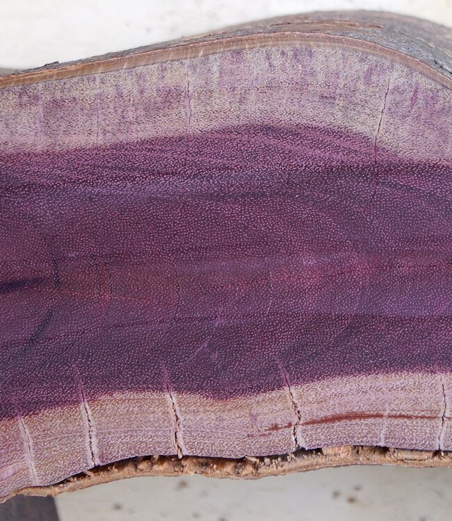 Purpleheart, star shaped slab, approx. 1470 x 1470 x 120 mm, 41218