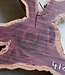 Purpleheart, star shaped slab, approx. 1280 x 1240 x 110-50 mm, 41219