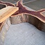 Purpleheart, star shaped slab, approx. 1280 x 1240 x 110-50 mm, 41219