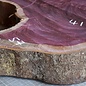 Purpleheart, star shaped slab, approx. 990 x 570 x 90 mm, 41225