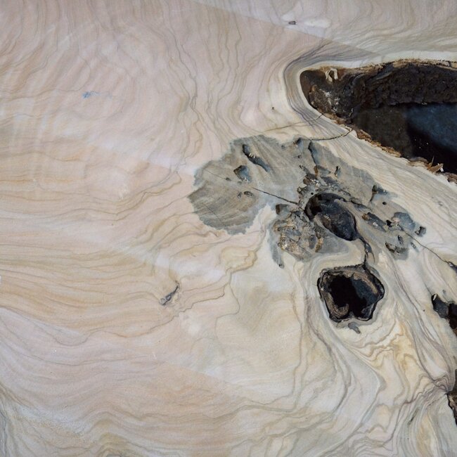 Olive slab, approx. 1190 x 1080 x 70 mm, 41230