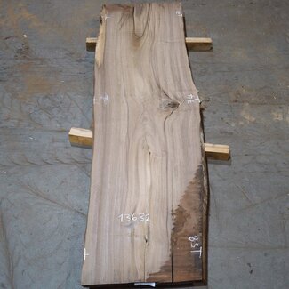 Europ. Walnut, approx. 2650 x 580/740/700 x 52 mm, 13632