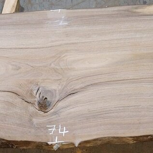 Europ. Walnut, approx. 2650 x 580/740/700 x 52 mm, 13632