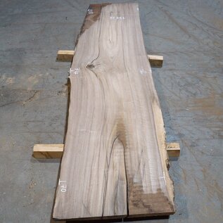 Europ. Walnut, approx. 2650 x 580/740/700 x 52 mm, 13632