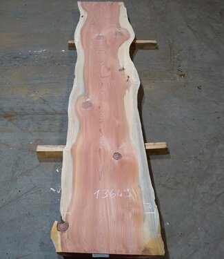 Redwood Tischplatte, ca. 3900 x 610/650/740 x 50 mm, 13649