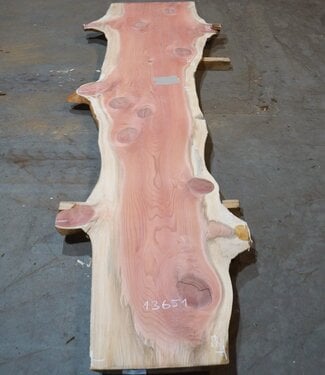 Redwood Tischplatte, ca. 4000 x 570/1030/900 x 50 mm, 13651