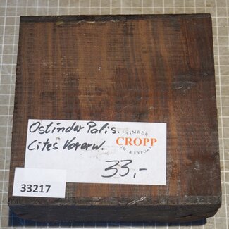 Eastindian rosewood, approx.  154 x 156 x 50-75mm, 1,54kg