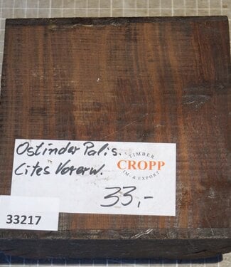 Ostindisch Palisander, ca. 154 x 156 x 50-75mm, 1,54kg