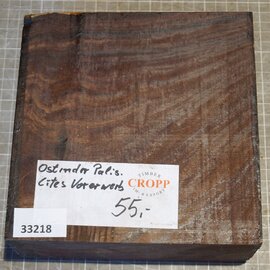 Eastindian rosewood, approx. 184 x 186 x 76mm, 2,44kg