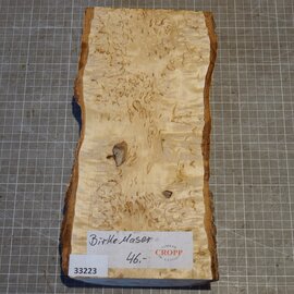 Birke Maser, ca. 135-150 x 304 x 50mm, 1,34kg