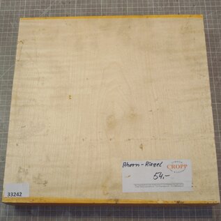 Maple, fiddleback, approx. 325 x 323 x 48mm, 3,06kg