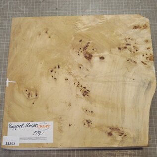 Pappel Maser, ca. 364 x 343 x 63mm, 2,98kg