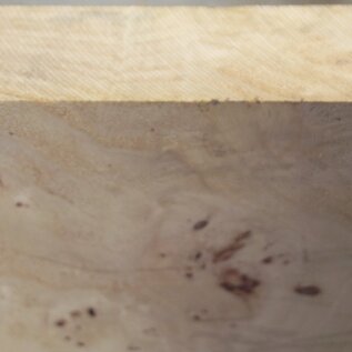 Mappa, poplar burl, approx. 364 x 343 x 63mm, 2,98kg