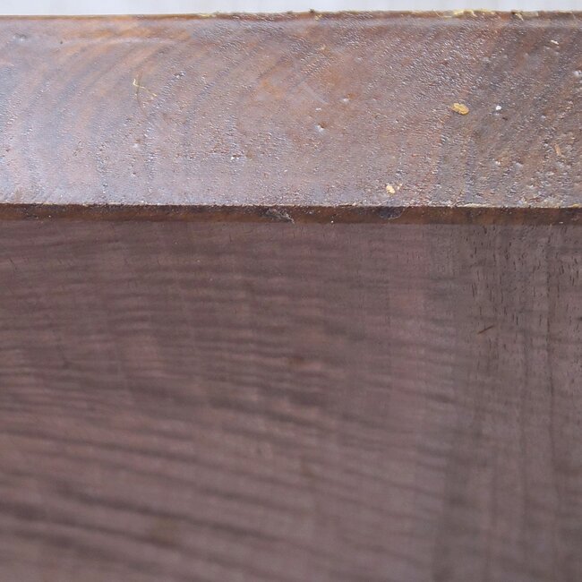 Europ. Walnut fiddleback, approx.  232 x 235 x 46mm, 1,84kg