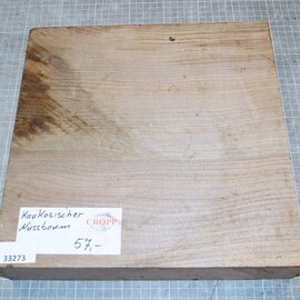 Caucasian walnut burl, approx. 302 x 305 x 60mm, 3,28kg