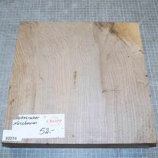 Caucasian walnut, approx. 303 x 298 x 62mm, 2,96kg