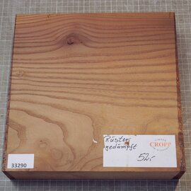 Dutch elm,steamed, approx. 264 x 264 x 57mm, 2,48kg