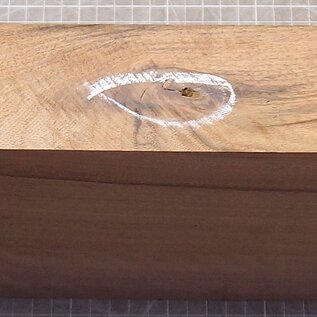 Caucasian Walnut, flamed, approx. 840 x 190 x 55 mm