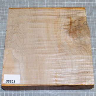 EU Softmaple, figured, approx. 210 x 210 x 45 mm, 1,3 kg