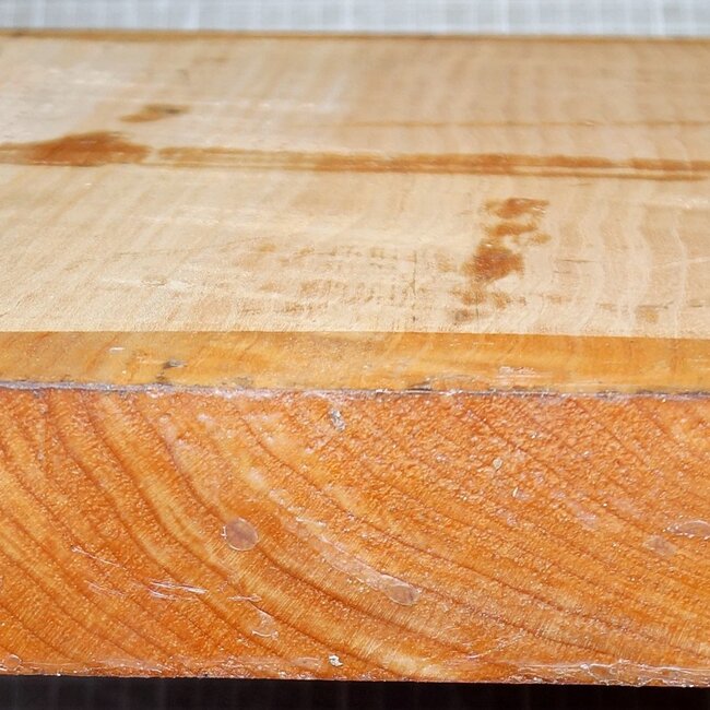 EU Softmaple, slightly figured, approx. 290 x 290 x 52 mm, 2,8 kg