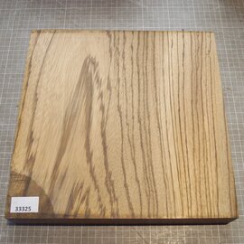 Zebrano, ca. 310 x 310 x 47-53 mm, 3,3 kg