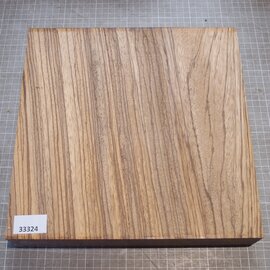 Zebrano, ca. 290 x 290 x 50 mm, 3,1 kg