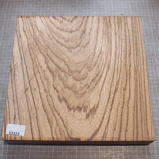 Zebrano, ca. 300 x 300 x 48 mm, 3 kg