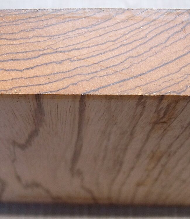 Zebrawood, approx. 300 x 300 x 52 mm, 3 kg