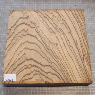 Zebrawood, approx. 280 x 280 x 50 mm, 3 kg
