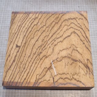 Zebrano, ca. 280 x 280 x 50 mm, 3 kg