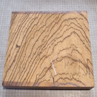 Zebrawood, approx. 280 x 280 x 50 mm, 3 kg