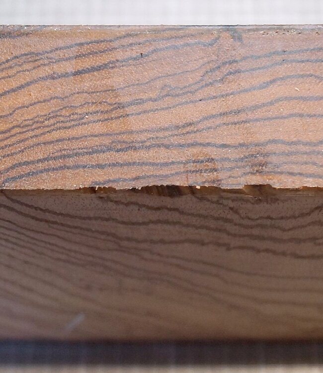 Zebrawood, approx. 280 x 280 x 50 mm, 3 kg