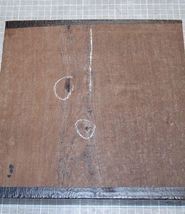 Wenge, ca. 240 x 240 x 50mm, 2,5kg